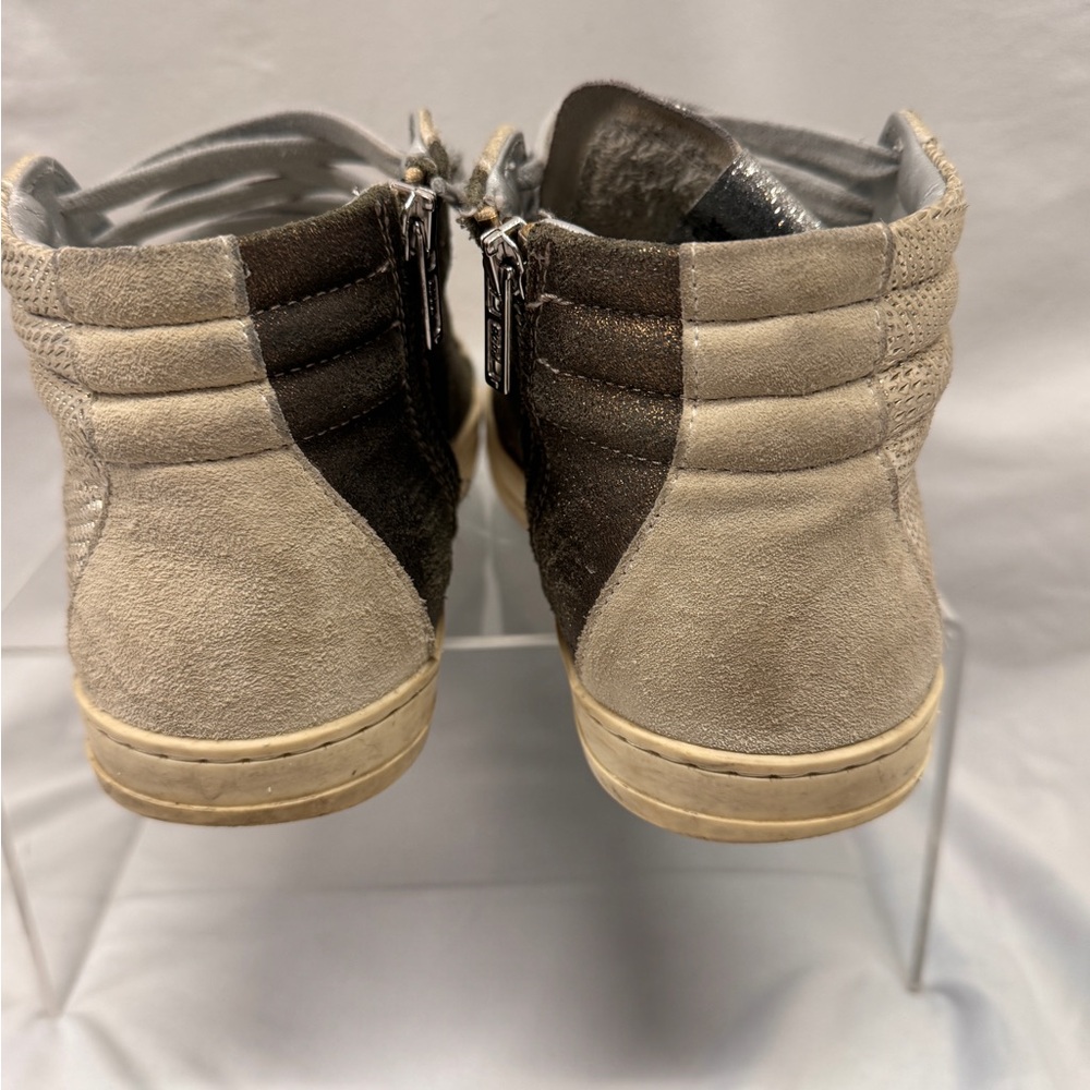P448 Gold/Beige  High-Top Sneakers - Picture 5 of 8